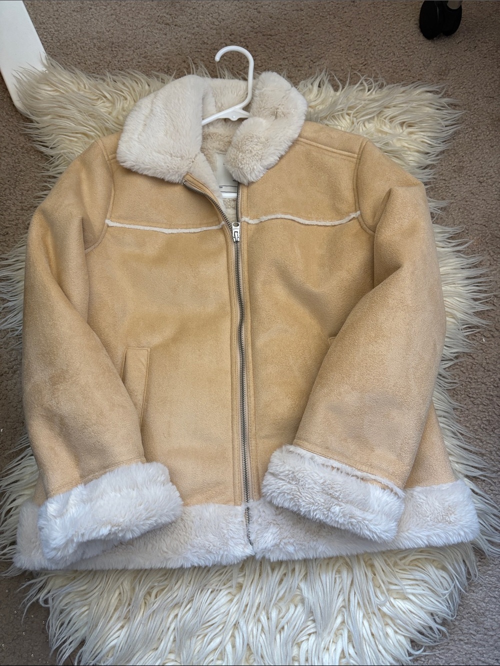 Abercrombie kids girl’s faux suede jacket